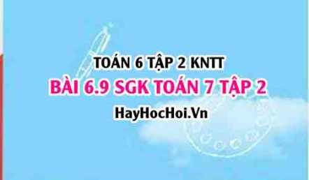 Bài 6.9 SGK Toán 7 tập 2 Kết nối tri thức